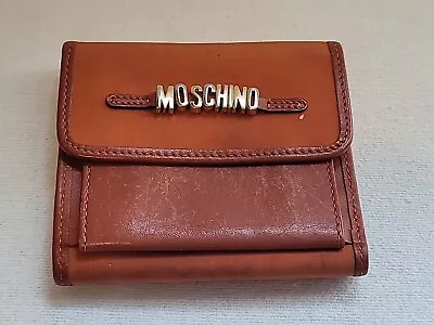 Moschino Brown Leather Wallet Made In Italy • $74.98