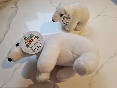 DeAgostini My Animal Kingdom Peter The Polar Bear & Cub Soft Plush Stuffed Toy  • £5