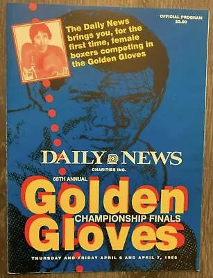 1995 Zab Judah Ivan Calderon Golden Gloves Boxing Finals Program At MSG • $99.99