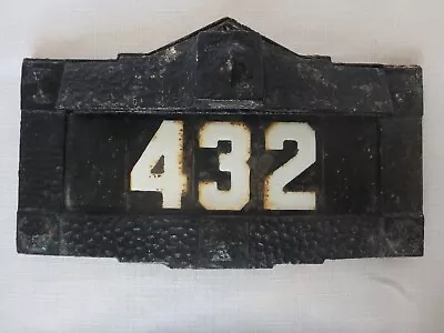 Vintage House Home Plaque Sign Numbers Metal Frame - San Francisco Area. • $44.50