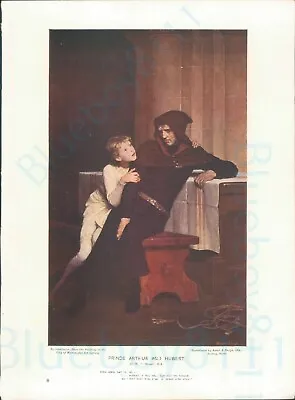 Edwardian Print Prince Arthur And Hubert WF Yeames • £12.83