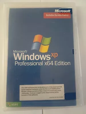 Microsoft Windows XP Professional X64 Edition 64bit Service Pack 2/No Key. • $85