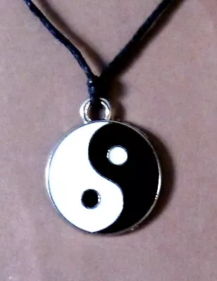 Jin Jang Necklace Ying Yang Sign Symbol Charm Pendant Choker Boy Girl Men Women • $7.95