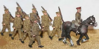 8 Soldiers 1 Mounted 190837 Period WW1 F50 UNPAINTED OO Scale Models Kit Figures • £12.45