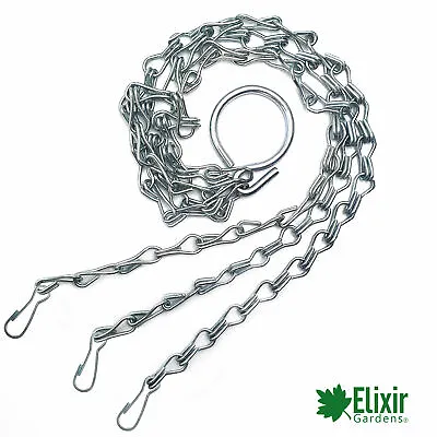 Replacement Spare Easy Fit Silver Chain For Garden Hanging Basket - 14  16  18  • £5.89