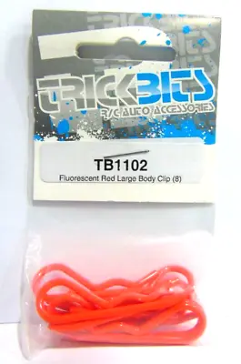 RC Body Clips Bodyshell Clips (8pcs) 1/5 Scale TB1102 Fluorescent Red Large  • £2.99