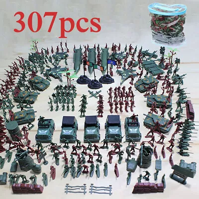 307pcs/set Soldier Kit Military Army Men Sand Scene Model Set Boy Toy Play Set  • £23.99