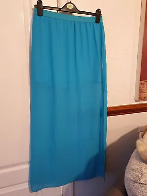 Lovely Blue Maxi Skirt Size 12 • £2.99
