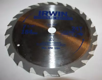 Irwin Classic 7 1/4  24t 5/8  Arbor Circular Saw Blade Factory New • $8