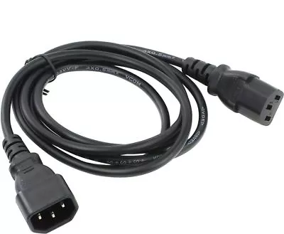 Power Extension Cable Cord Lead IEC C13 Female TO C14 Male 10A 1m IEC320 M-F NEW • $6.70