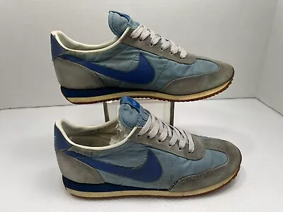 $68.97 • Buy Vtg 80s Nike Oceania Trainers Blue On Blue 820709 WC 1983 Womens Size 6 1/2''