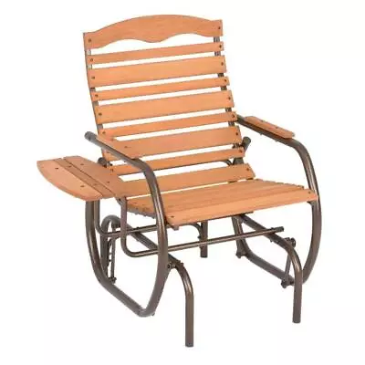 JACK-POST Glider Chair W/ Trays Country Garden Outdoor Bronze • $165