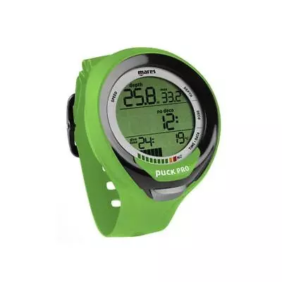 Mares Puck Pro + Dive Computer Lime/Black - Wrist Computer(414135LMBK) • $296.99