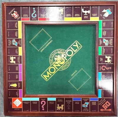 Franklin Mint 1991 Collectors Edition Monopoly Game Board Set Wood Case • $250