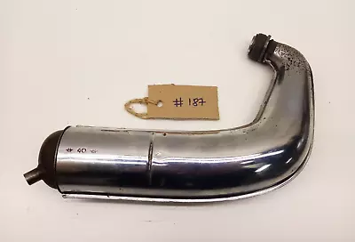 Vintage Motobecane AV76  Chromed Exhaust 40 With Logo Mobylette Original Parts • $67.82