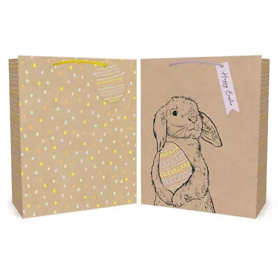 Medium Easter Gift Bag - Cute Design Assorted Single Gift Wrapping Bag Present • £2.69