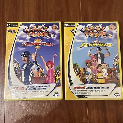 *New Sealed* Lazy Town: Festival / Champions PC CDROM 2011 Video Game • $40