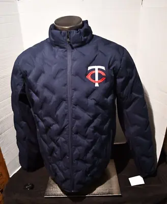 Minnesota Twins MLB Mens Winter GII Puffer Jacket Mens L Navy New W Sample Tag • $39.99