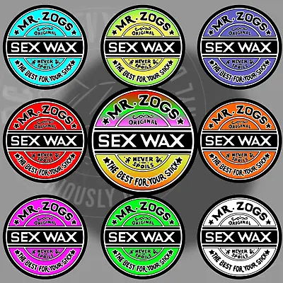 £2.75 • Buy Mr Zog's Sex Wax/Vinyl Sticker Camper /camping/caravan / Skate / Van/bus/ Decal