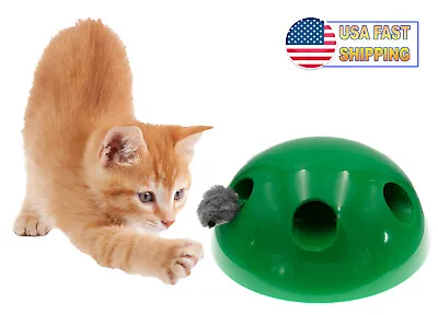 $22.95 • Buy Automatic Pop Up Peekaboo Interactive Motion Cat Play Toy Motorized Moving Mouse