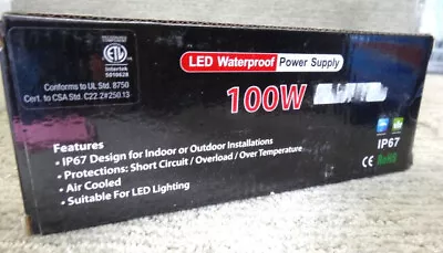 Nur 100W LED Waterproof Power Supply (0-10v Dimming) • $13.99