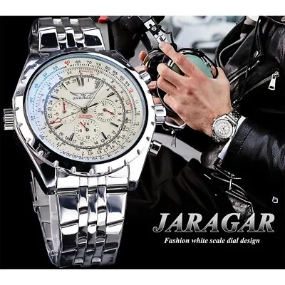 £44.48 • Buy Three-Plate Six-Pin Automatic Mechanical Watch Men's Stainless Steel  Luminous