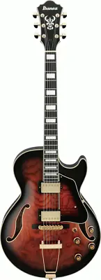 Ibanez AG95QA DBS Artcore Hollowbody Guitar (Dark Brown Sunburst) • $1366.95