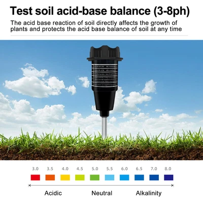 £25.18 • Buy Handheld Soil PH Tester PH & Moisture Meter With 295mm Long Metal Probe JP