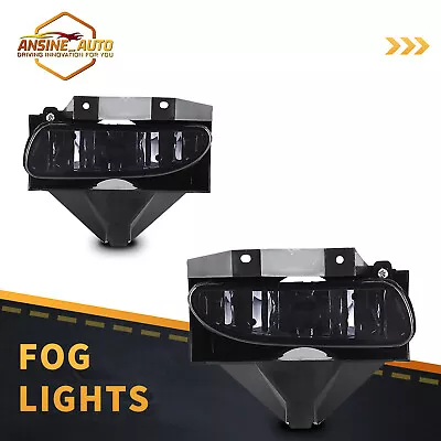 Black Smoke Fog Lights For 1999-2004 Ford Mustang Projectors Driving Lamps Pair • $25.29