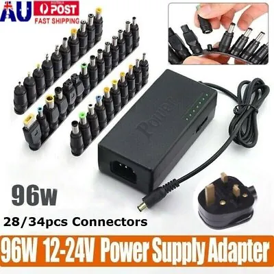 Universal Adjustable Power Supply Charger Adapter For Notebook Laptop DC 12-24V • $7.99