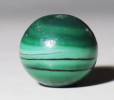 Japan Antique Ring Line Pattern Green Ojime Bead Netsuke Inro Ojime Sagemono  • £126.73