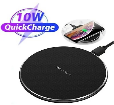 Wireless Fast Charger Charging Pad Dock For IPhone Samsung Android Cell Phone • $7.75