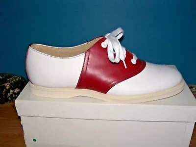 Muffy's Red/white Saddle Shoes  Wms 10-11 • $99