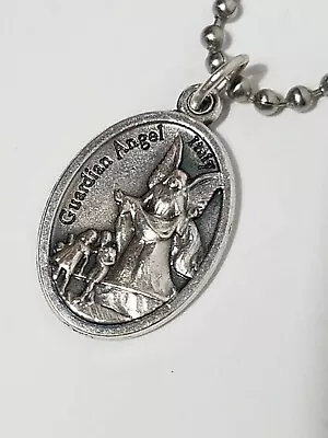 Guardian Angel Necklace Small Ball Bead Chain • $7.99