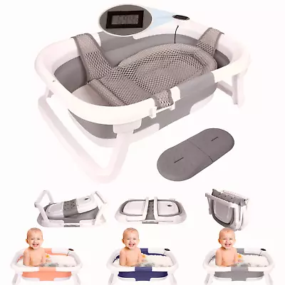 Foldable Infant Baby Bath Tub Collapsible Newborn Safety Portable Shower Bathtub • $37.99