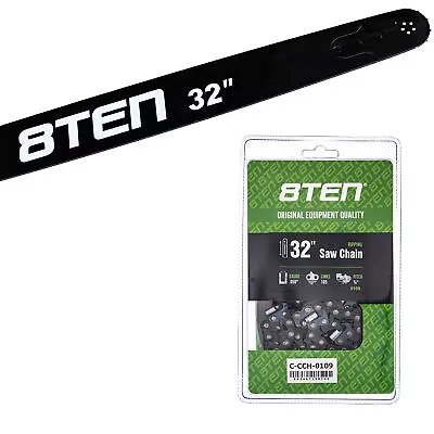 8TEN 32  Chainsaw Guide Bar & Chain .050 3/8 105DL For Stihl 066 044 064 MS660 • $83.95