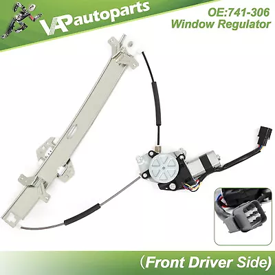 Front Left For 2003-2007 Honda Accord 4 Door Power Window Regulator With Motor • $35.69