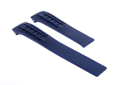 22mm Rubber Strap Watch Band For Tag Heuer Carrera Slr Cag2111.ft6009 Watch Blue • £38.56