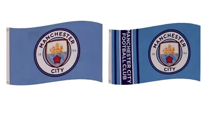 Manchester City Flag 5ft X 3ft Official Merchandise Banner 152cm X 91cm MCFC • £14.99