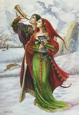 Briar Welcoming Yule Greetings Pagan Wicca Alt Card Yule Christmas Hare • £2.90