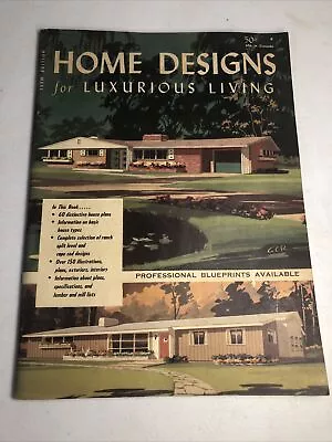 RARE 1961 Homemasters Home Designs For Luxurious Living Mid Century House Plans • $40