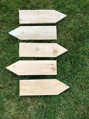 £17.95 • Buy 5x Wooden Direction Arrow Sign Posts For Wedding Or Party, Christmas Party