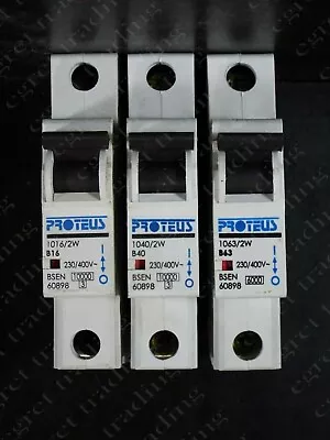 £6.75 • Buy Proteus /2W  Series MCB Circuit Breaker  B TYPE - Free Delivery