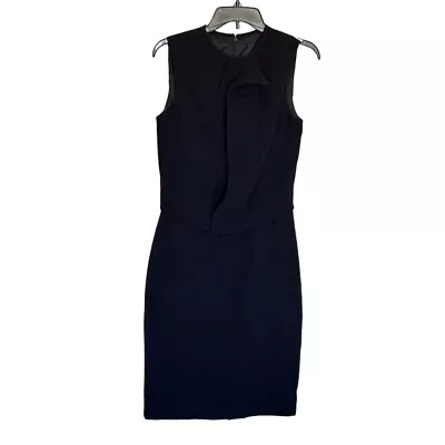 Martin Grant Navy Blue Sheath Minimalist Dress Sz Medium • $180