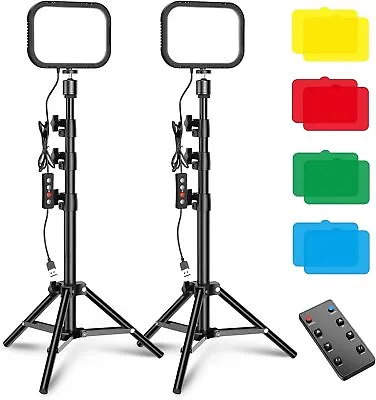 APEXEL 2PCS 4 LED Portable Photography Lighting Kit Studio Light Lamp Video Live • $69.99