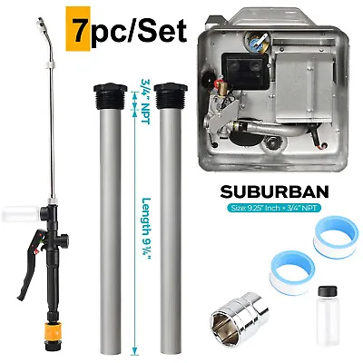 SET RV Water Heater Magnesium 2x Anode Rod & Flush Wand Tank Rinser For Suburban • $23.87