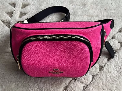 Coach Designer Belt Bag Hot Pink Waist Pack Adjustable • $127.97