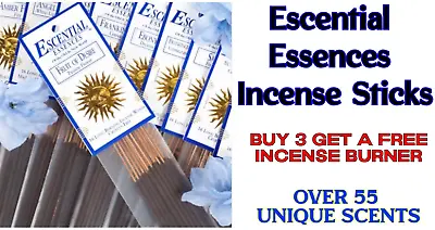 Escential Essences Incense & FREE BURNER  When You Buy 3 Or More!!! • $4.94