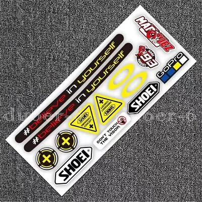 Motorcycle Helmet Emblem Decal For SHOEI Believe In Yourself Reflective Stickers • $10.90