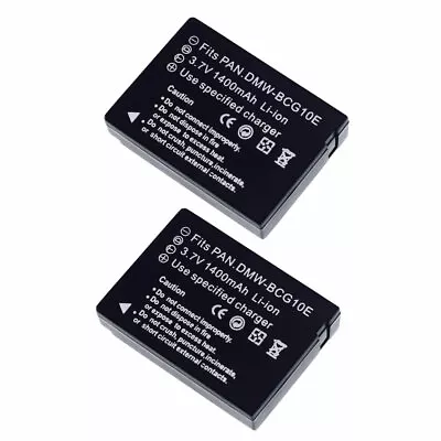 2pcs DMW-BCG10E Battery For Panasonic Lumix DMC-TZ20 TZ30 TZ35 • £22.31